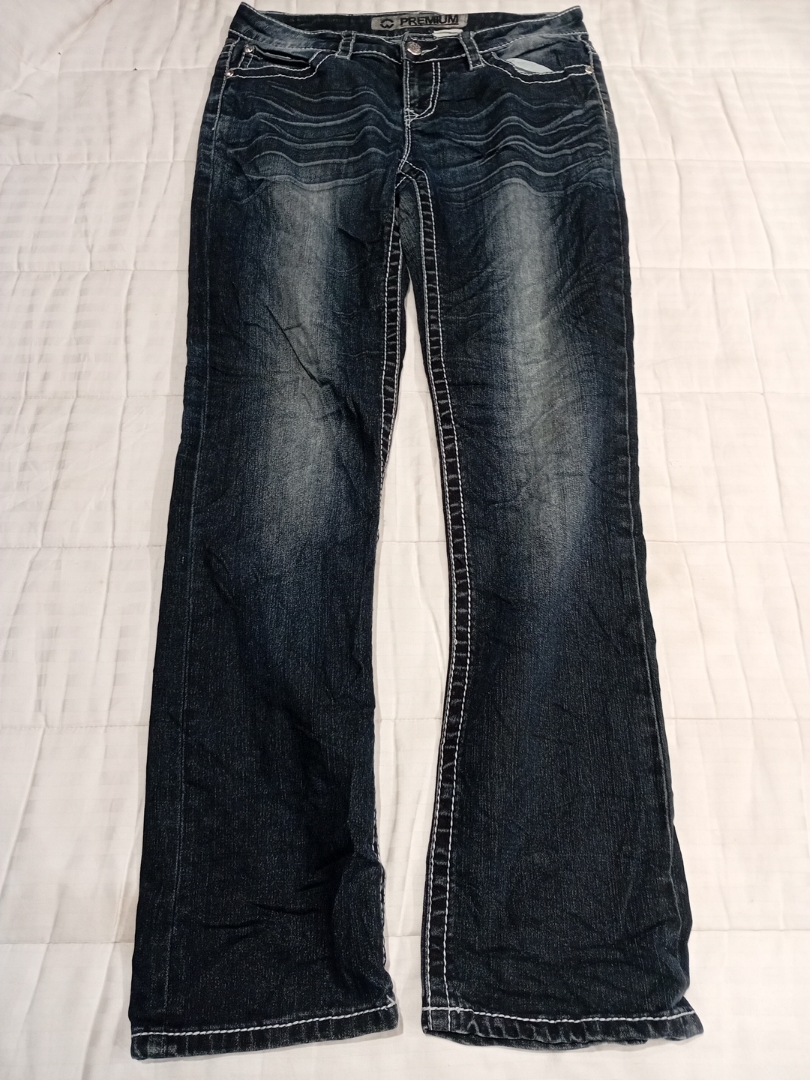 Premium Brand Embellished Bootcut Jeans