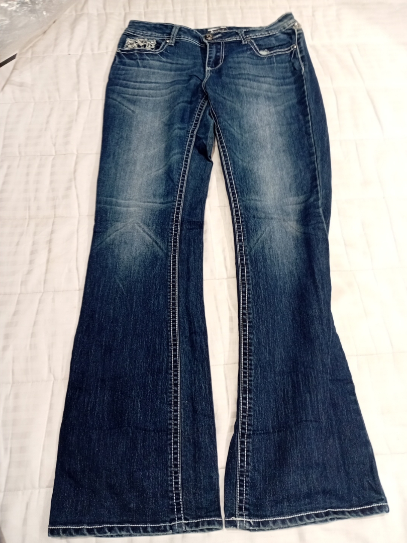 Soundgirl Embellished Flare Jeans