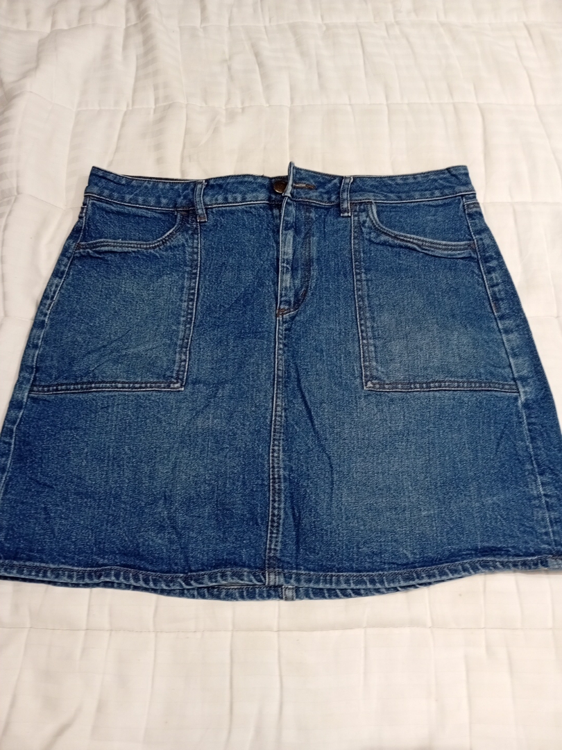 LOFT Denim Mini Skirt