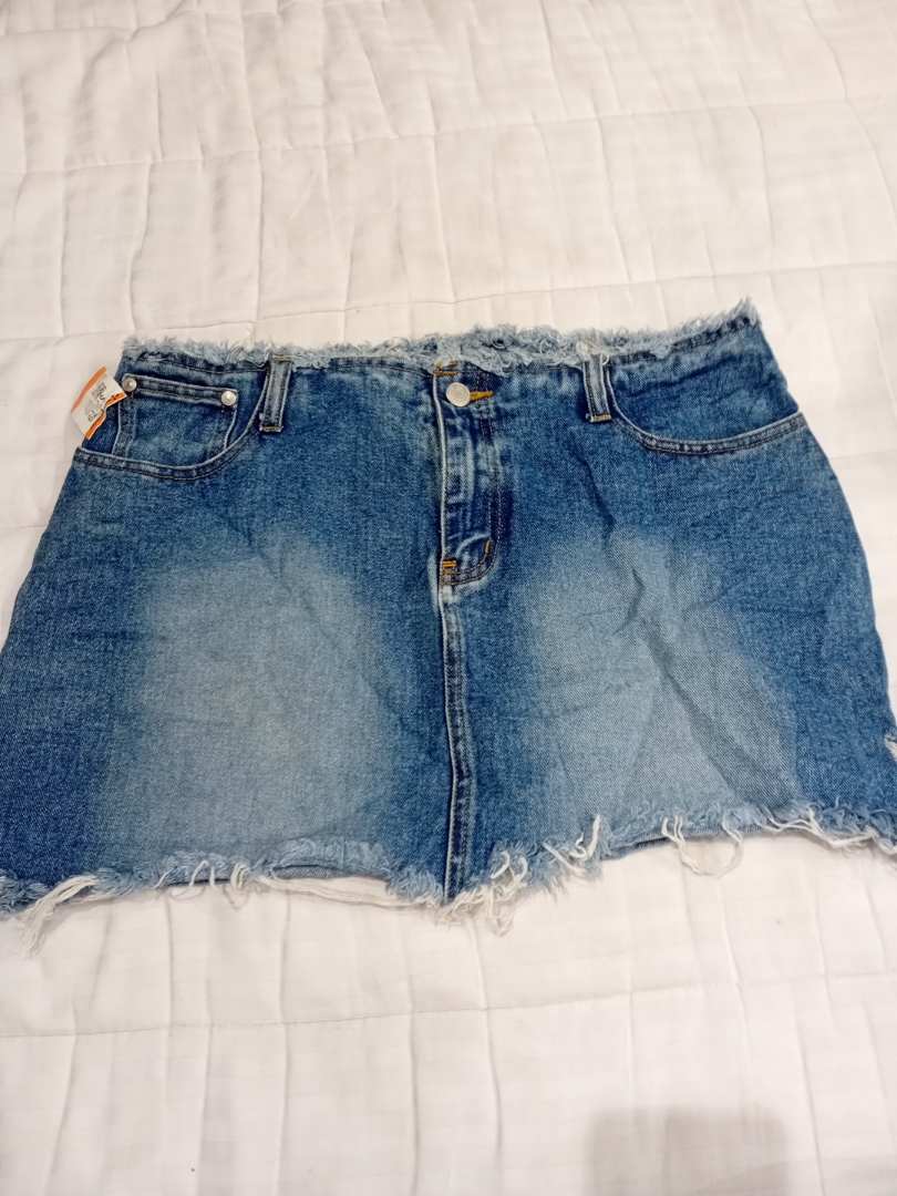 No Boundaries Denim Mini Skirt