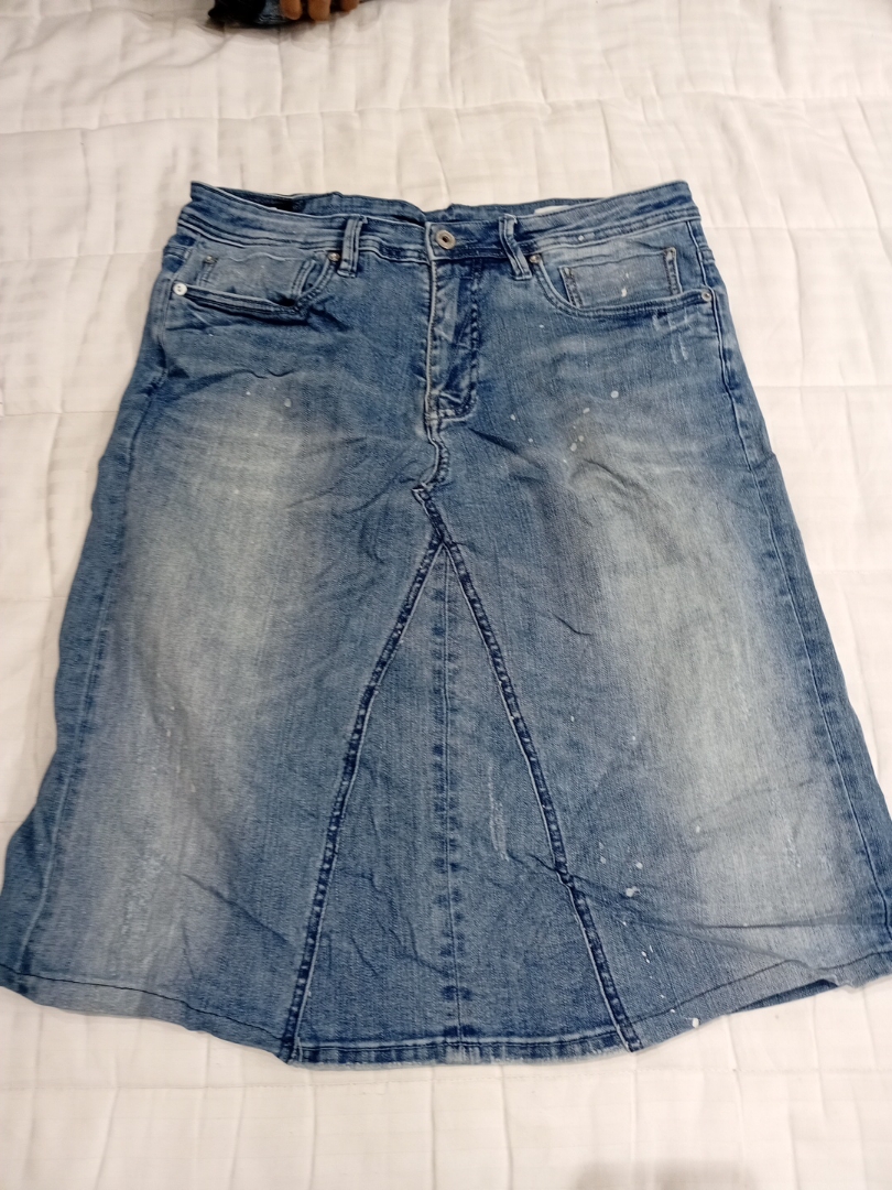 Denim Midi Skirt