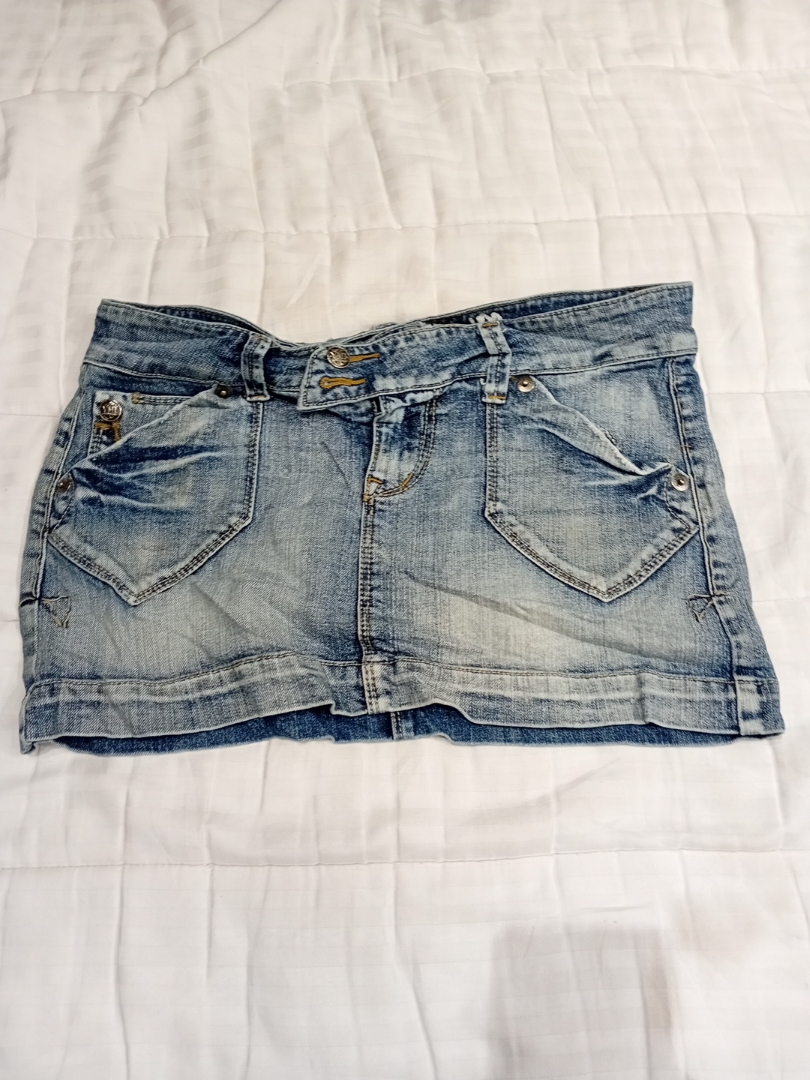 YMI Premium Denim Mini Skirt