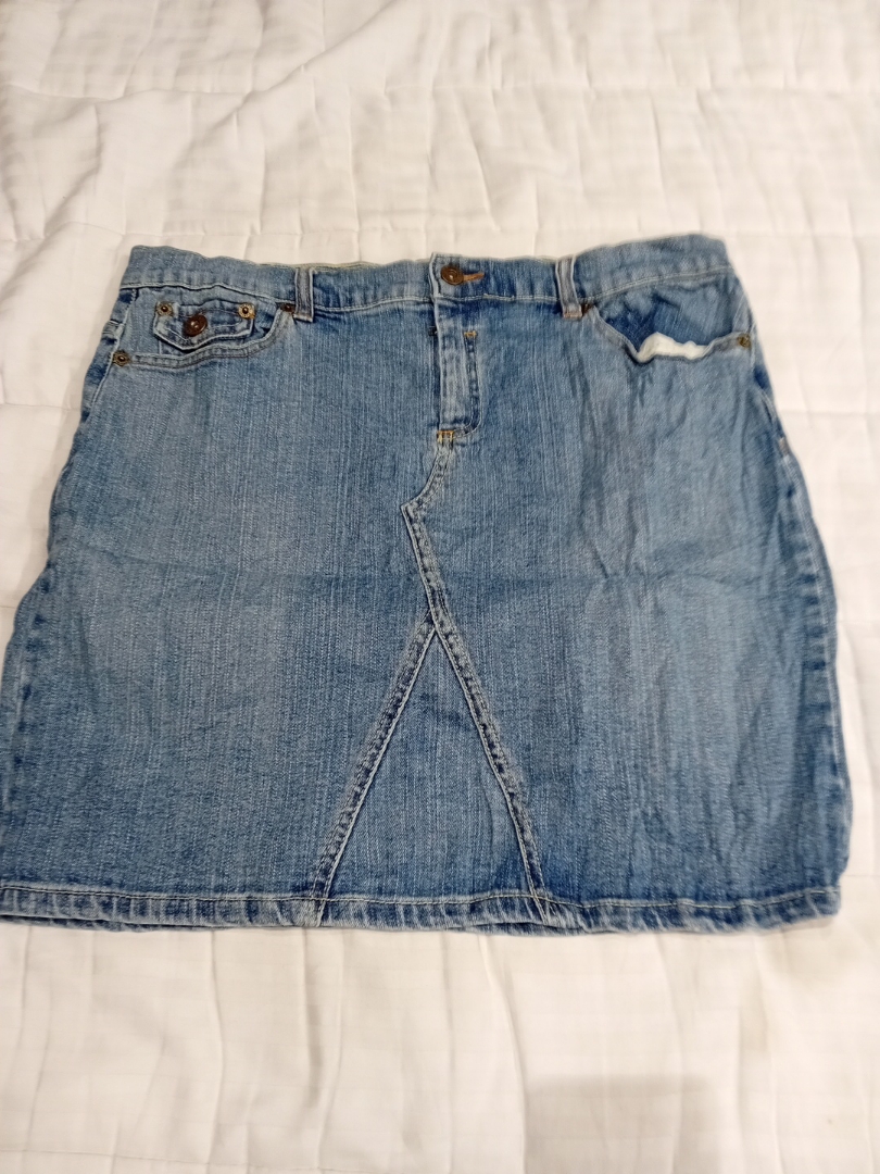 STAMP10 Denim Mini Skirt