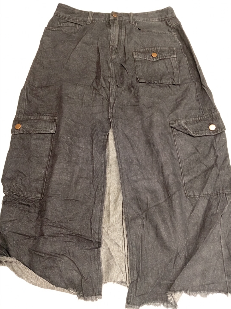 Cider Denim Maxirock mit Cargo-Taschen