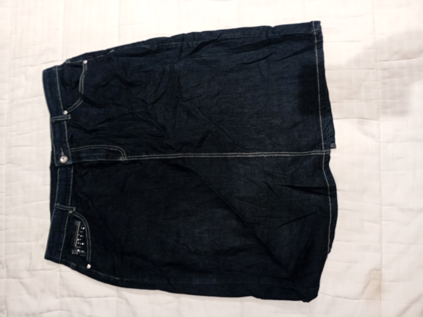 Dark Blue Denim Skirt