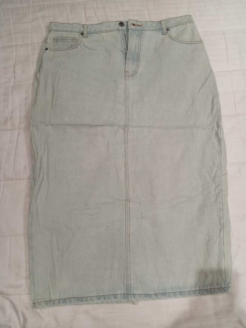 Gonna in denim azzurro chiaro