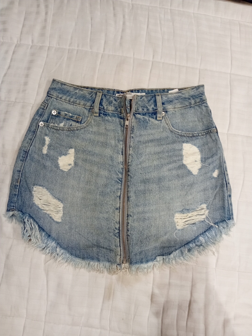Distressed Denim Shorts