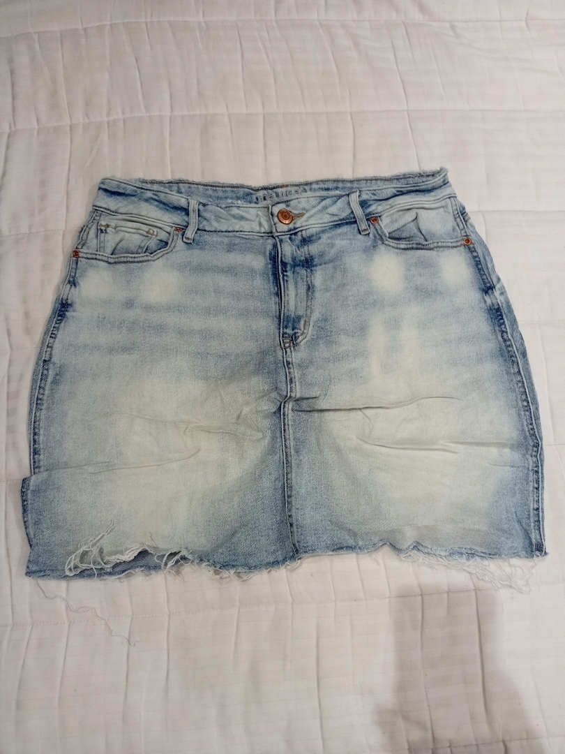 Maurices Light Blue Denim Mini Skirt