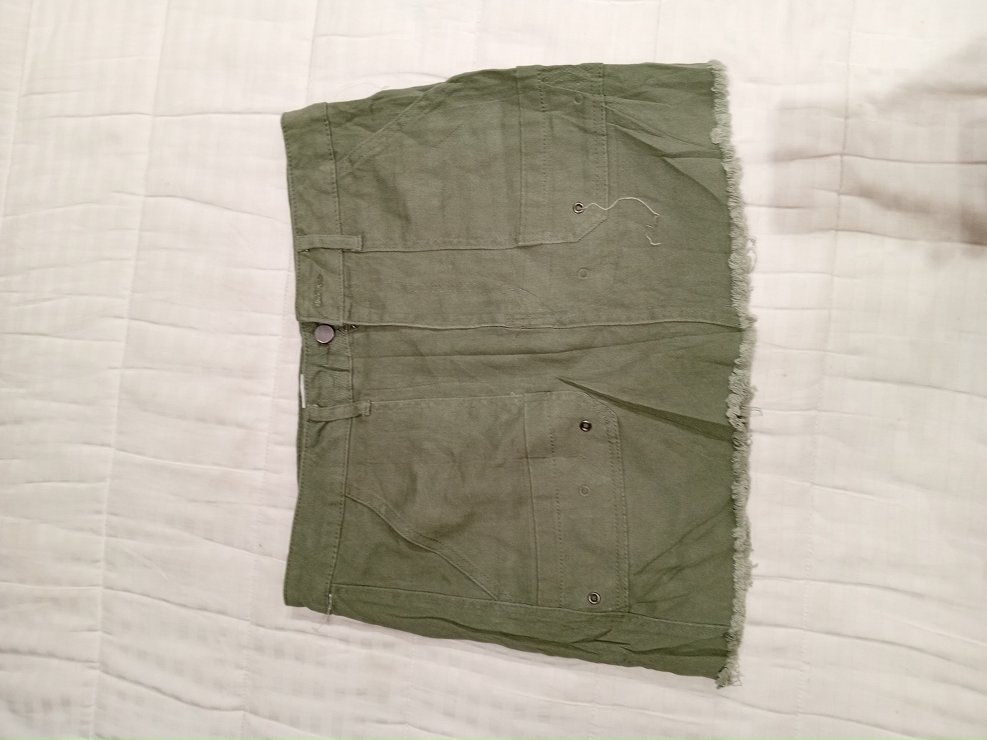 Olive Green Mini Skirt