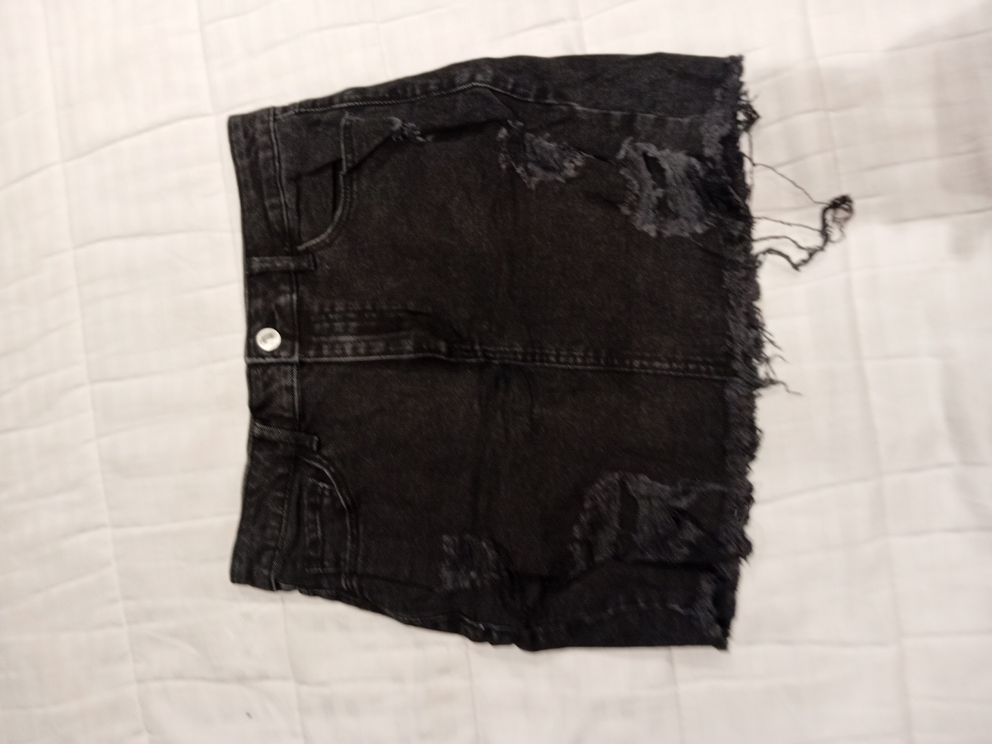 Minifalda de mezclilla negra