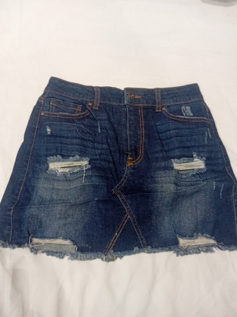 Wax Jea Los Angeles Denim Mini Skirt
