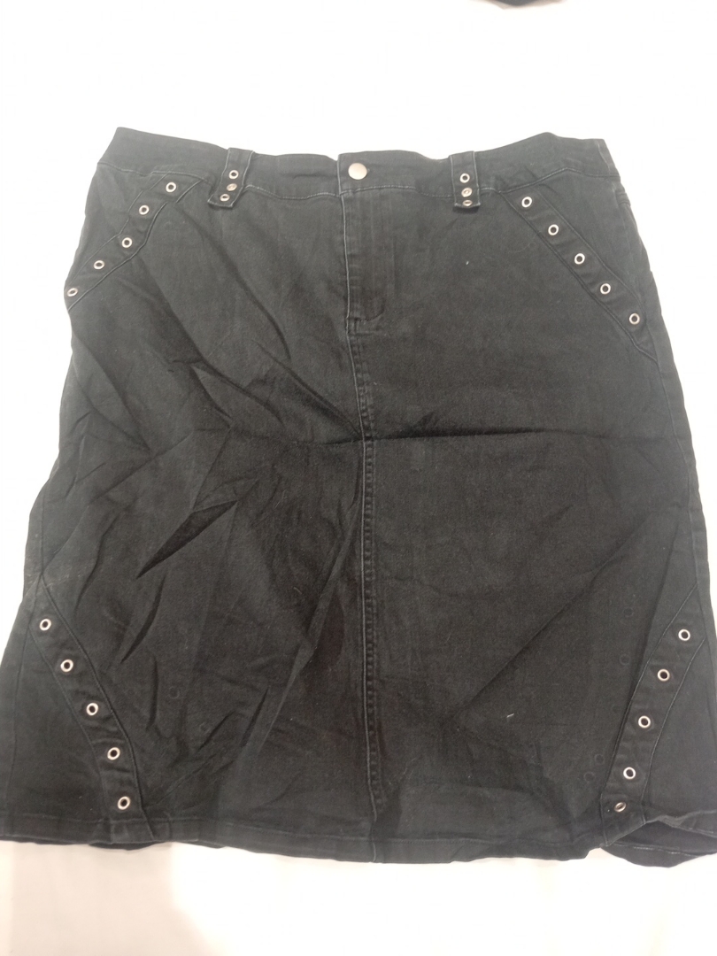 Black Denim Skirt