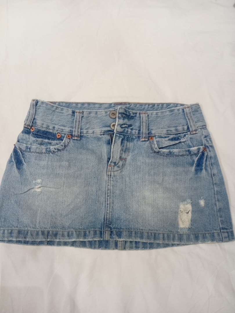 Falda de mezclilla American Eagle