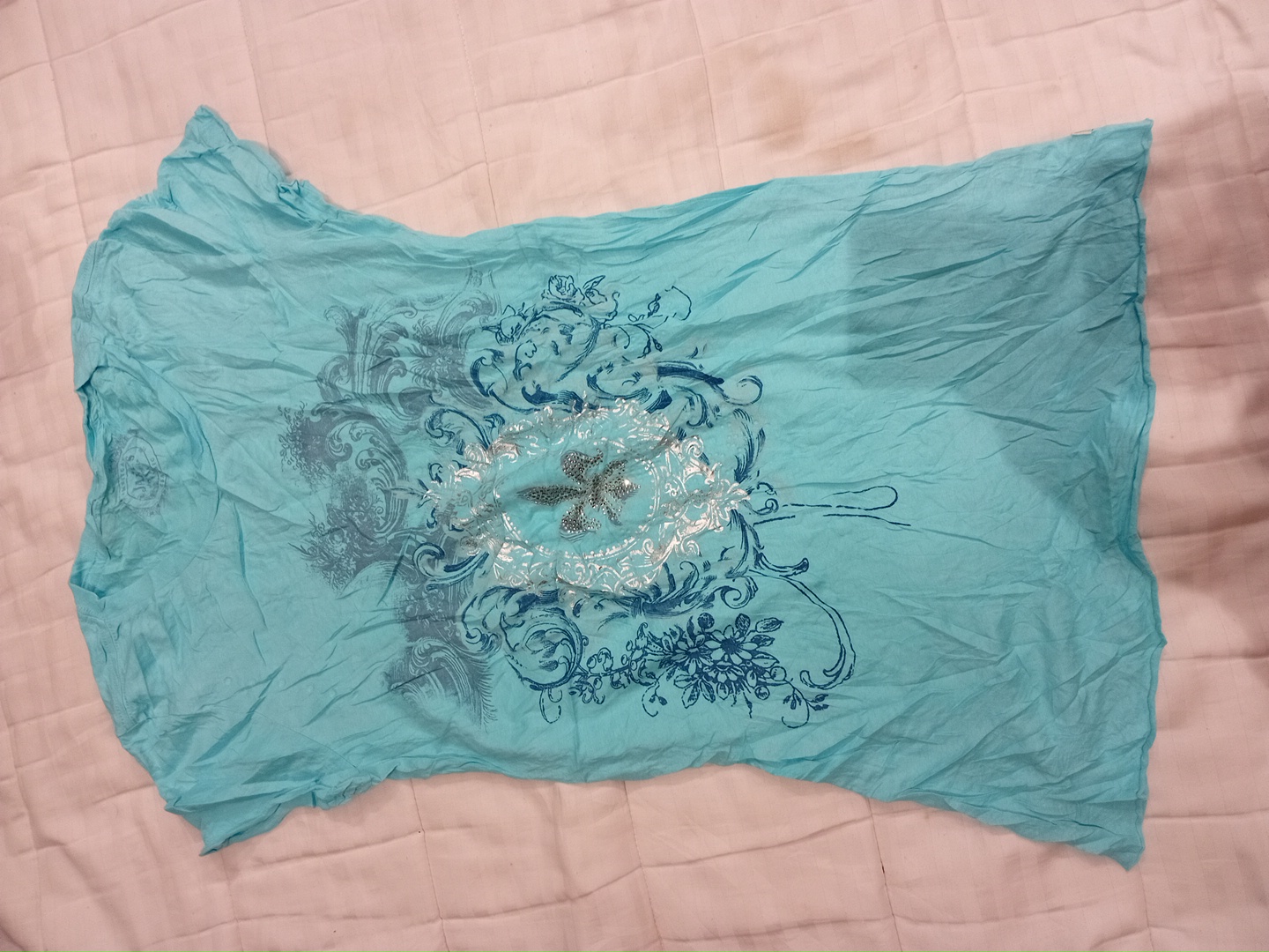 T-Shirt with Floral Design