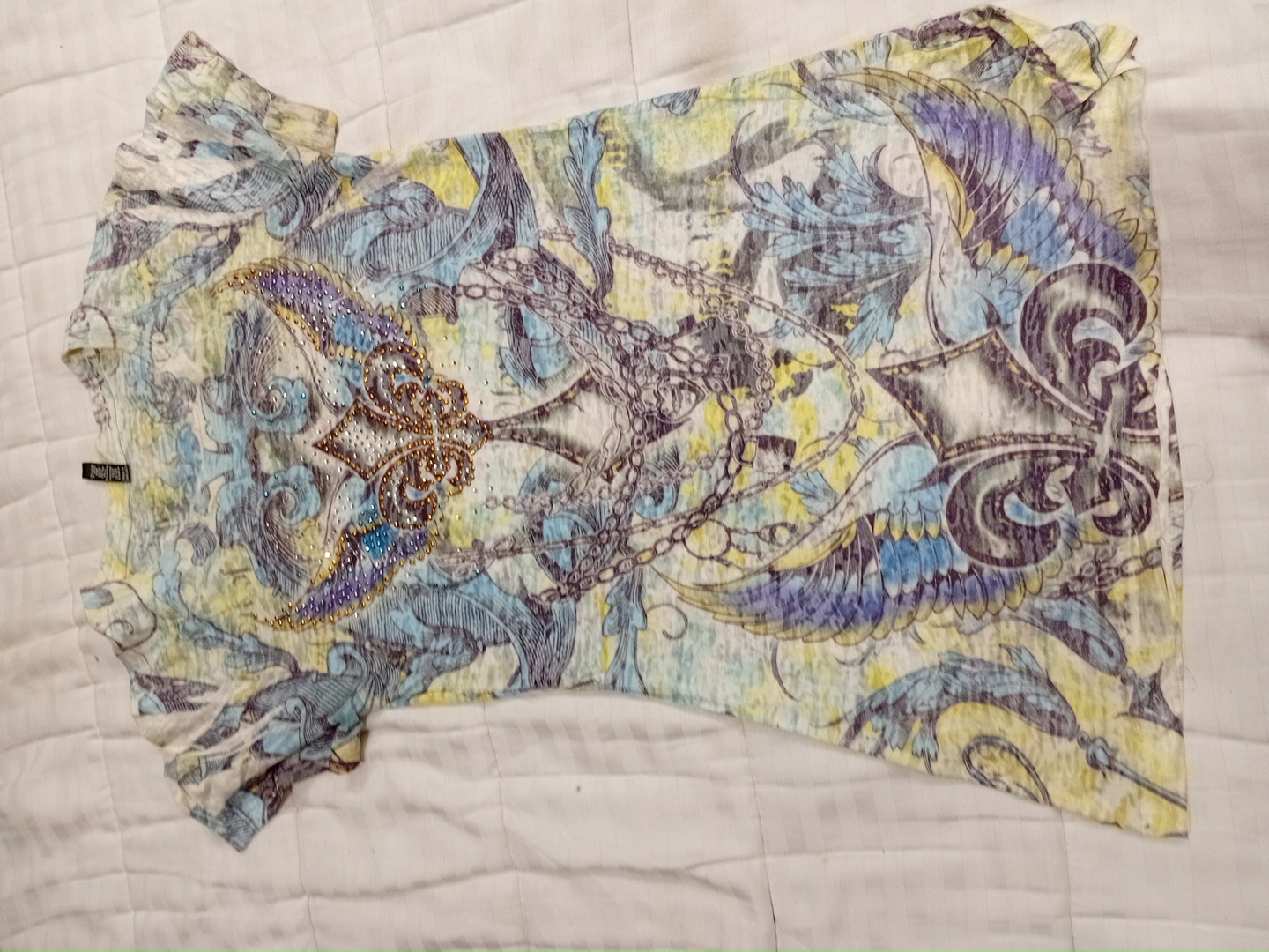 Short Sleeve Printed Dress