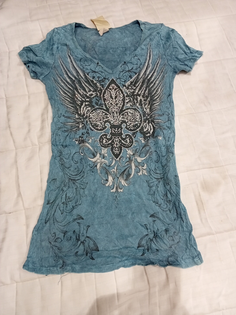 Women's Short Sleeve Top with Embellishments