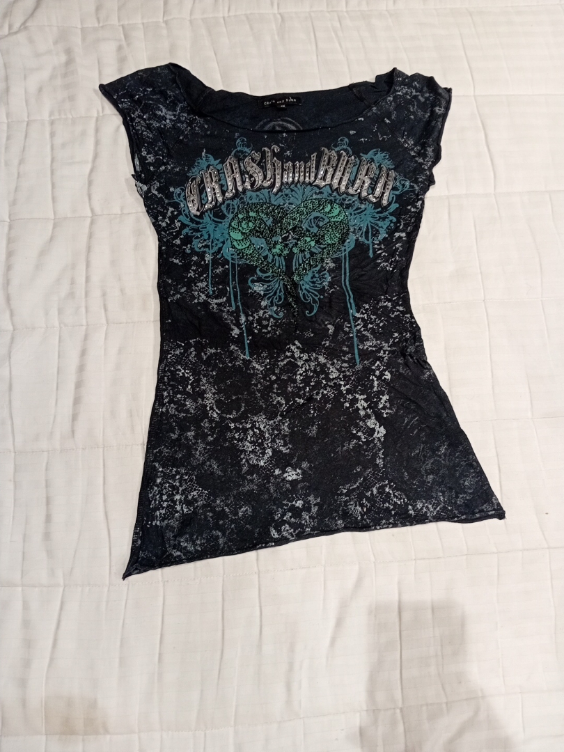 Crash and Burn Graphic T-Shirt