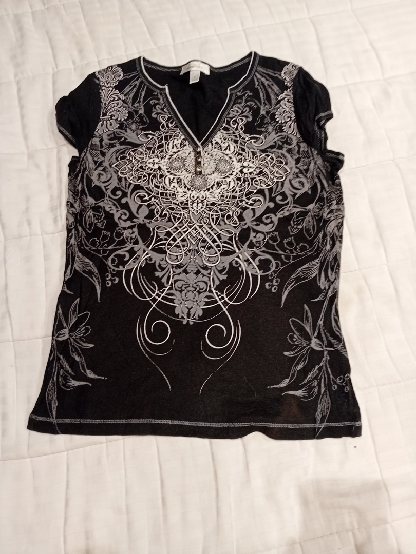 Black Embellished Top