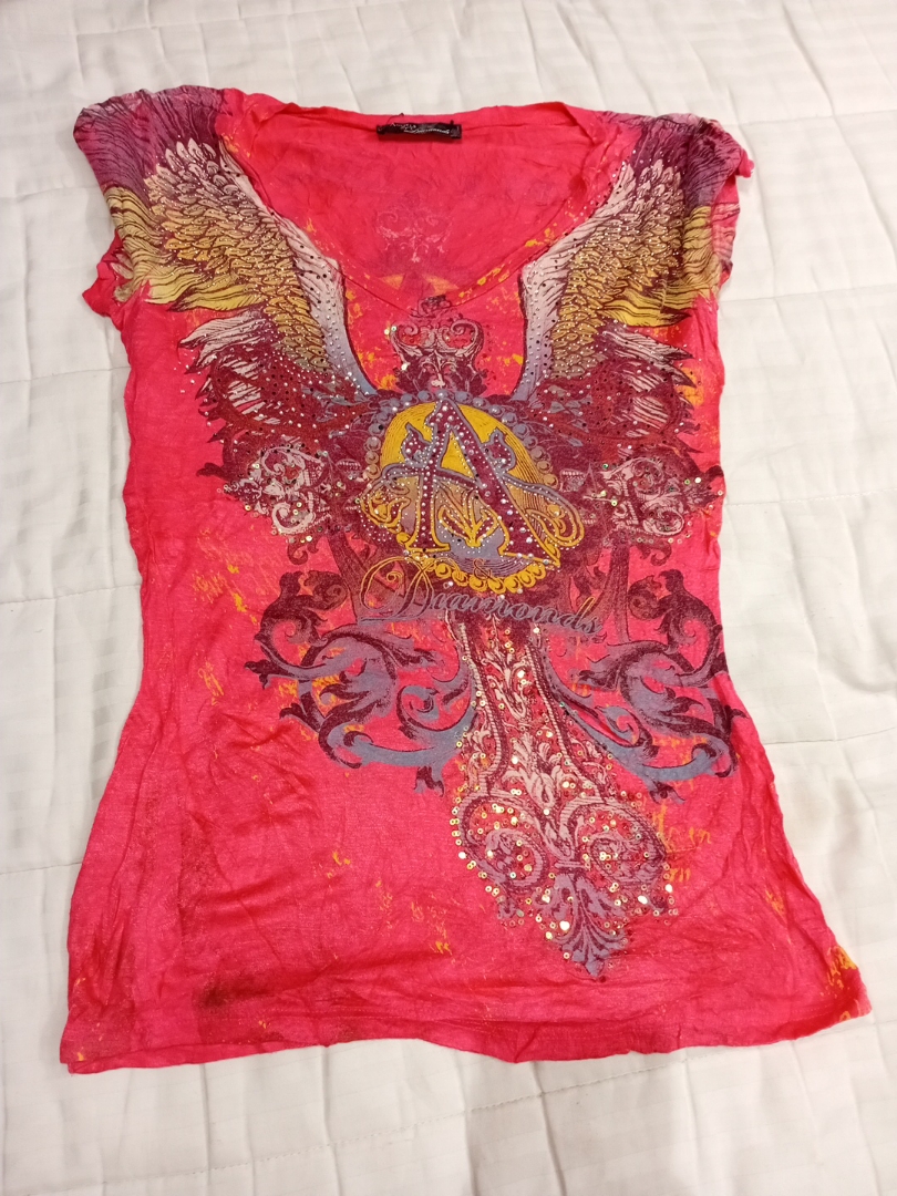 ANGELS & DIAMONDS Top Stampato