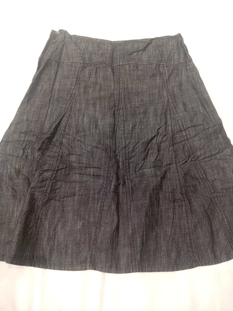 Dark Gray Petite Skirt