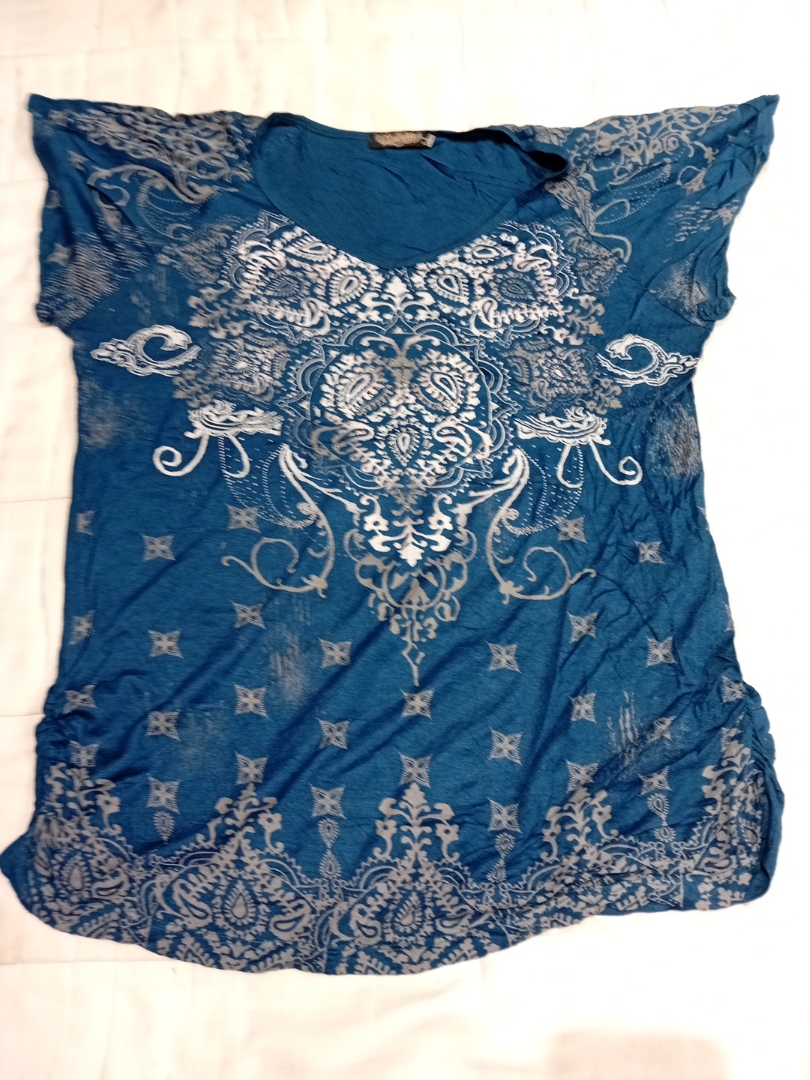 Top Azul Paisley