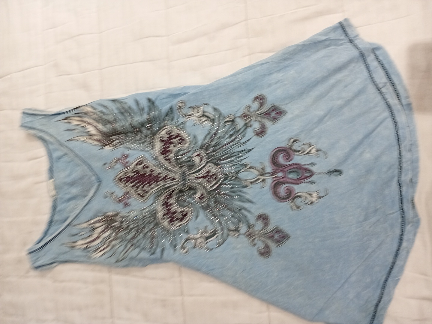 Embellished Denim Vest