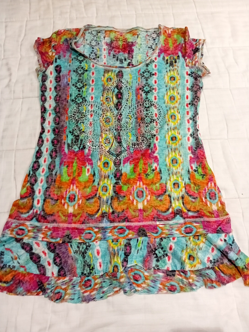 Top Floral Multicolorido