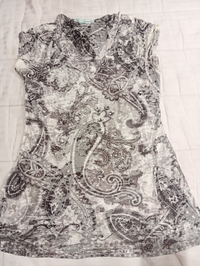 Blusa com Estampa Paisley