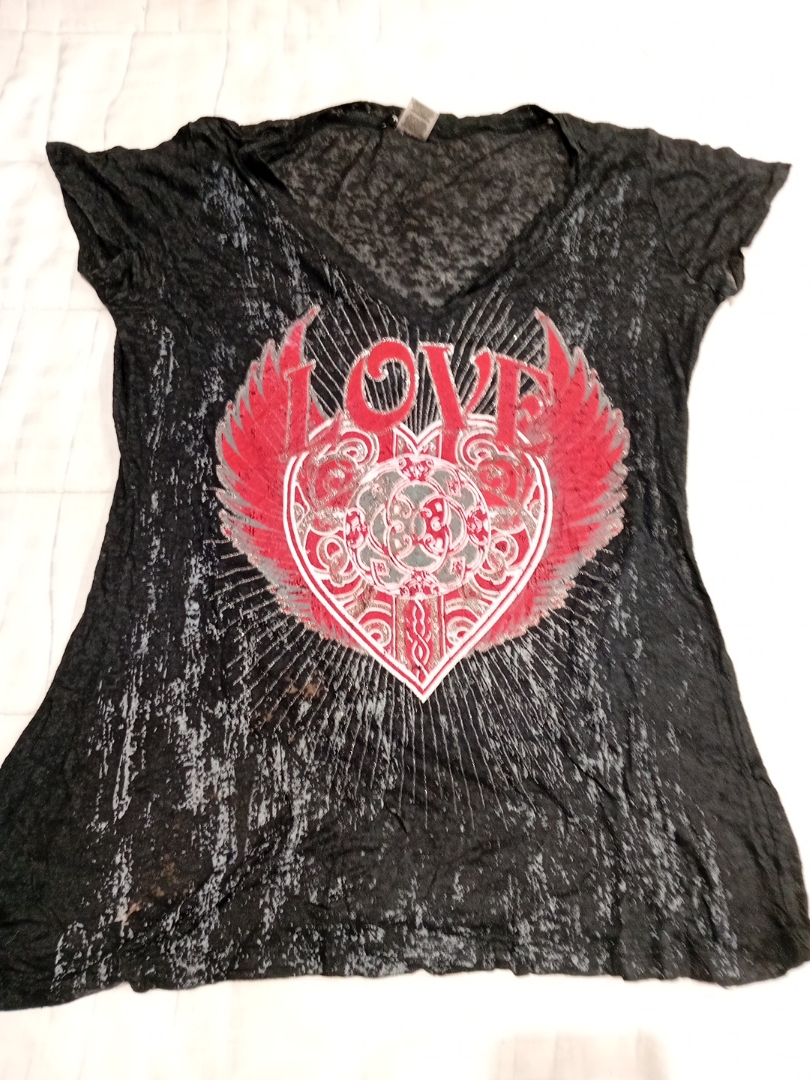 Camiseta Gráfica Preta