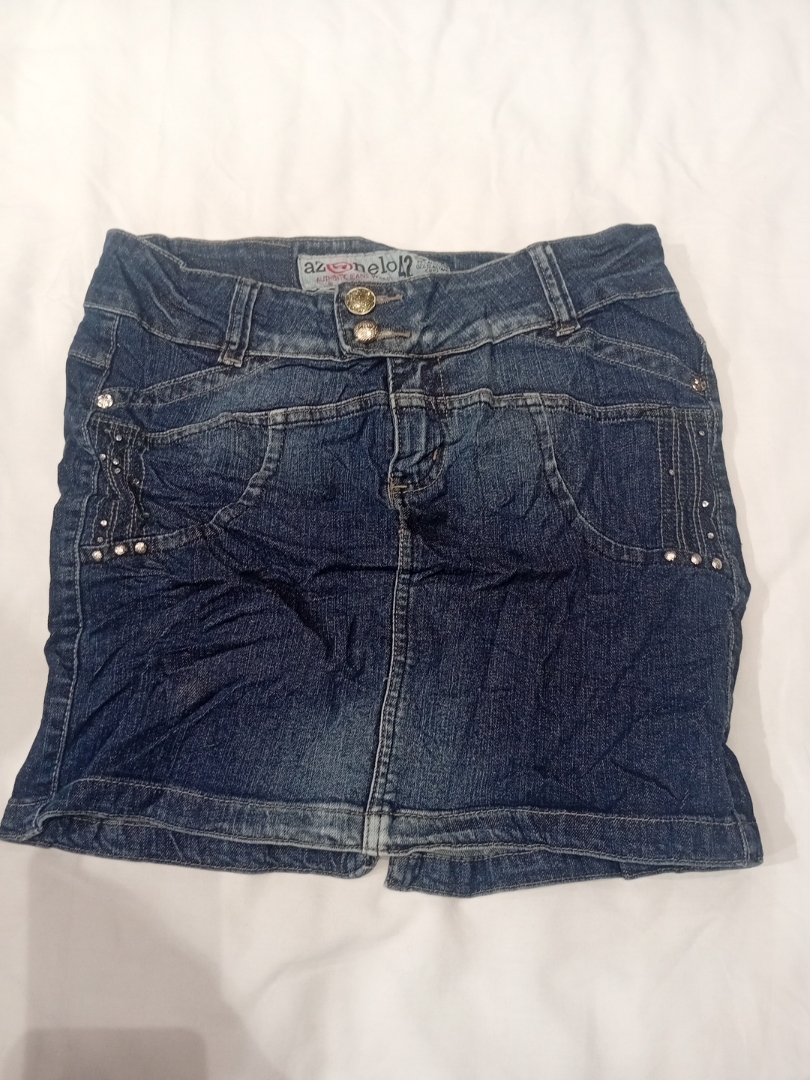 Denim Skirt by Azanelo