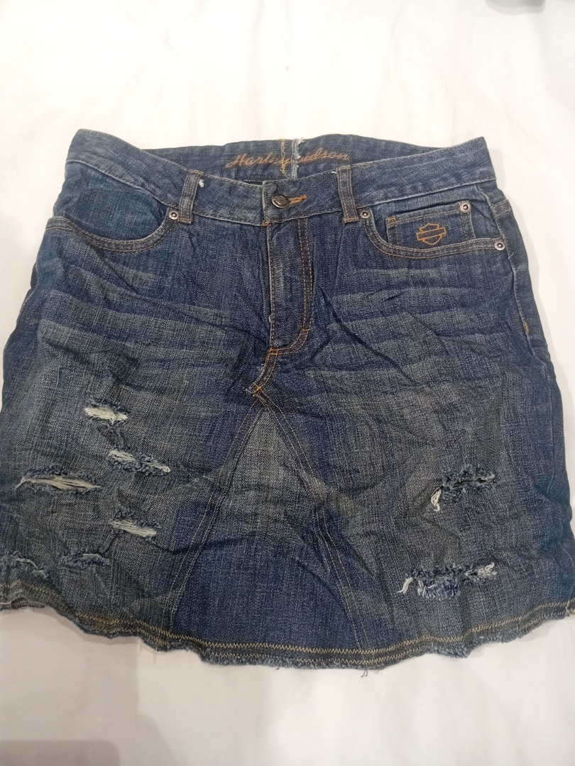 Harley Davidson Denim Skirt