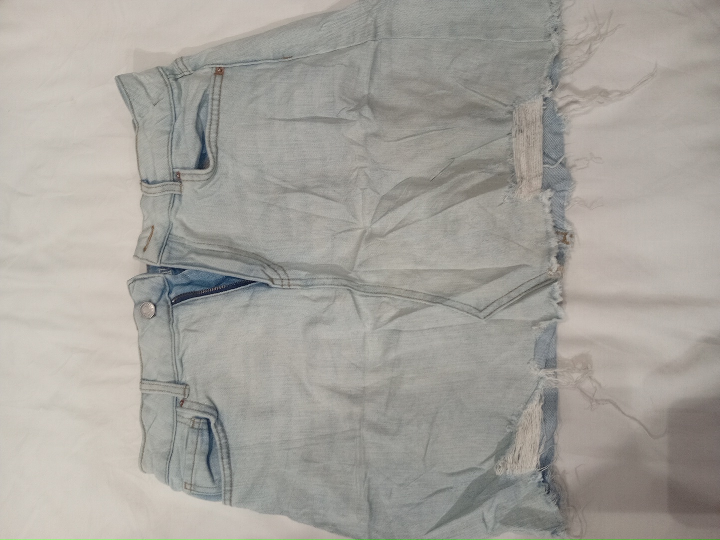 Light Blue Denim Skirt