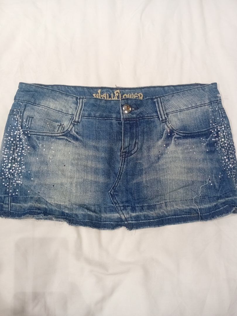 Wallflower Denim Skirt