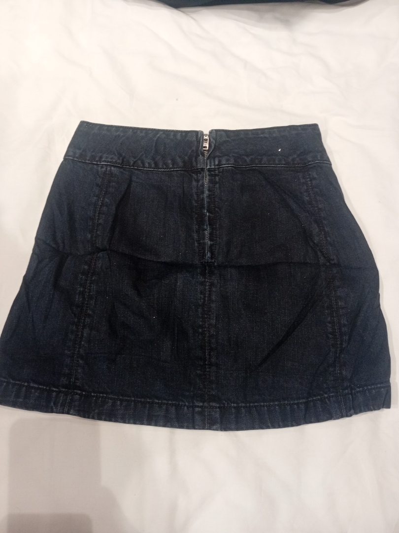 Dark Blue Denim Mini Skirt