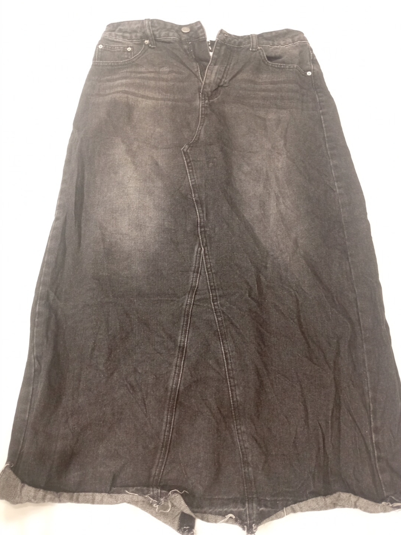 Black Denim Skirt