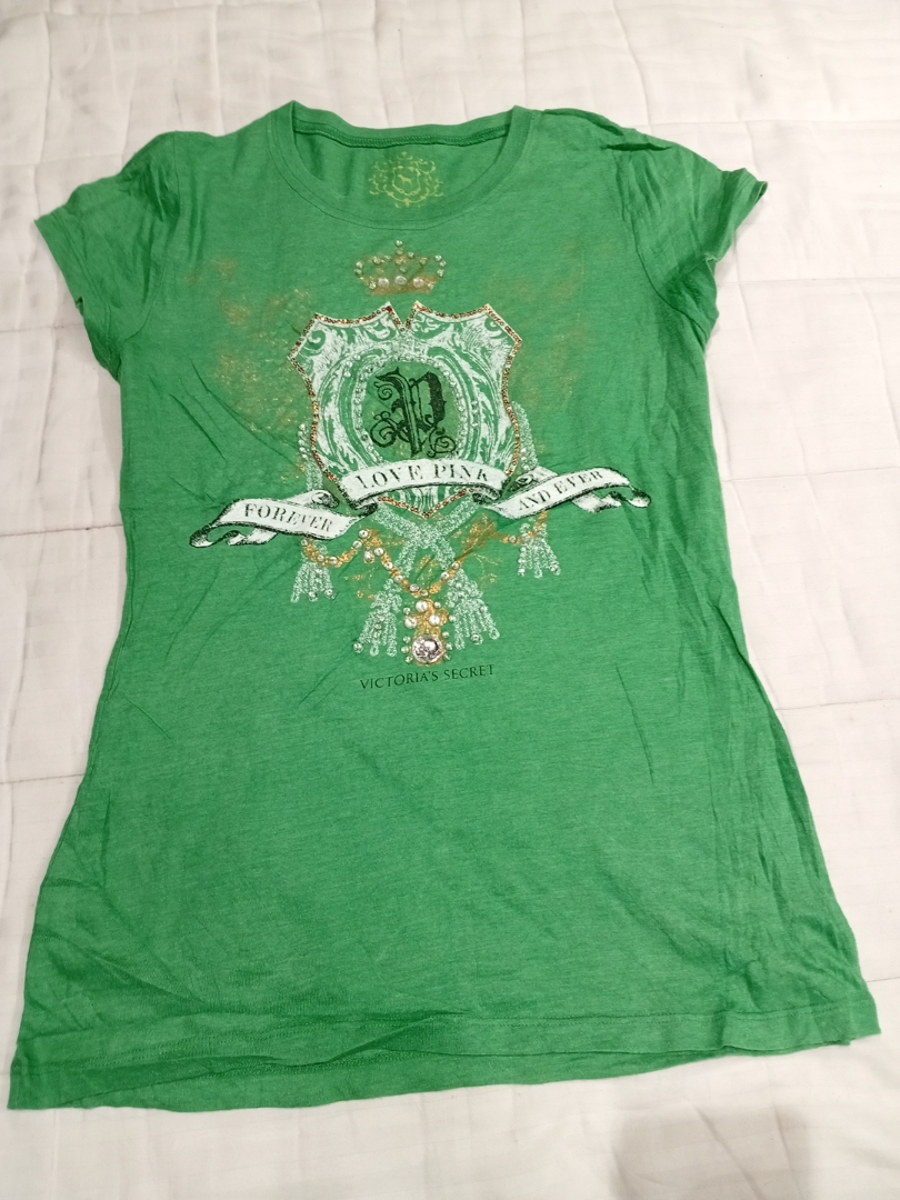 Victoria's Secret PINK Green T-Shirt