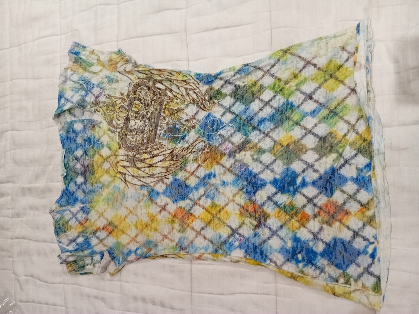 T-Shirt mit Batikmuster