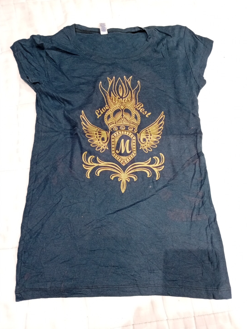 T-shirt avec graphique doré