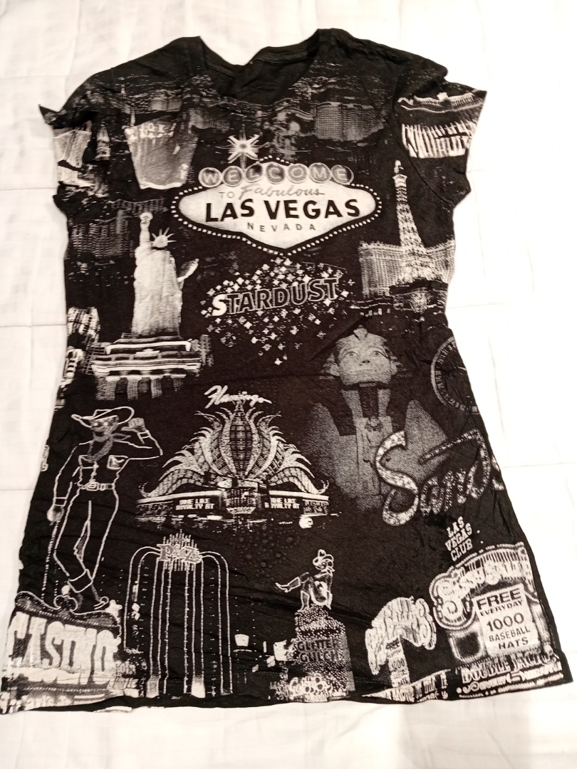 Las Vegas Graphic T-Shirt Dress