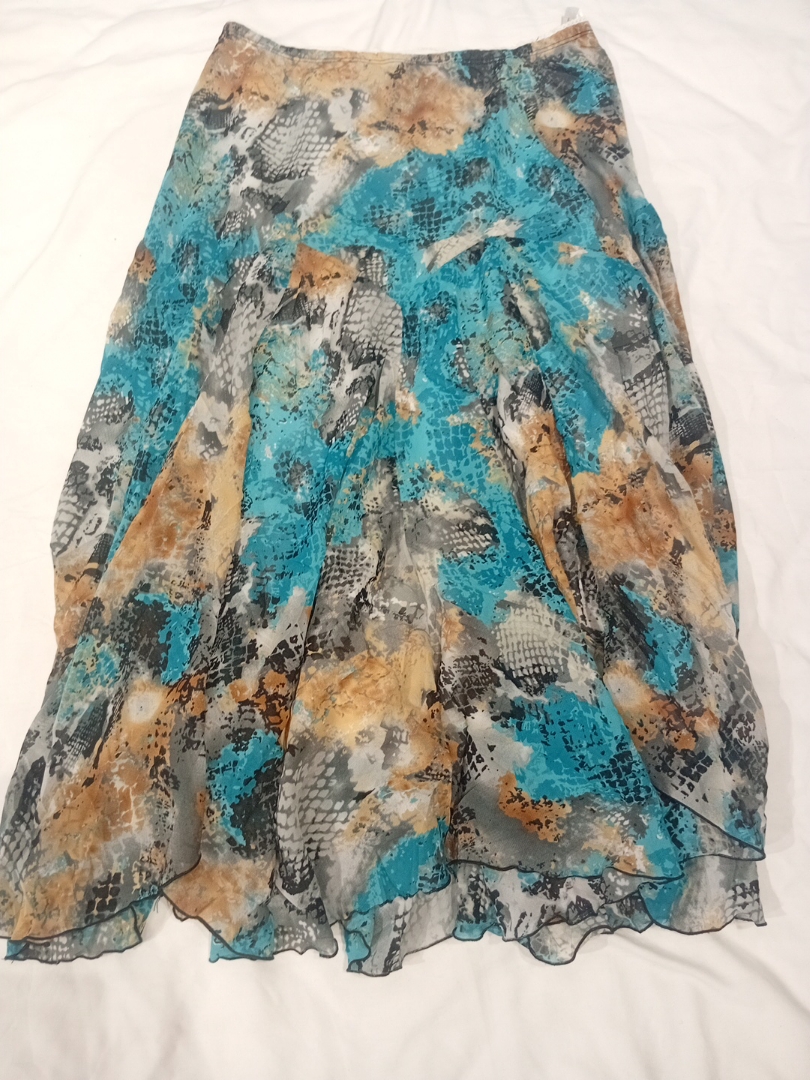 Animal Print Midi Skirt