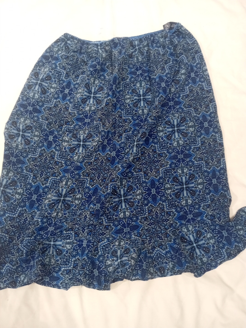 Jupe en paisley bleu