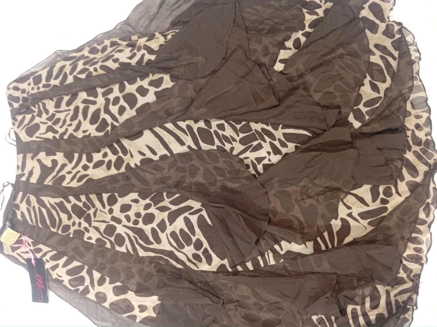 Gonna con stampa animale