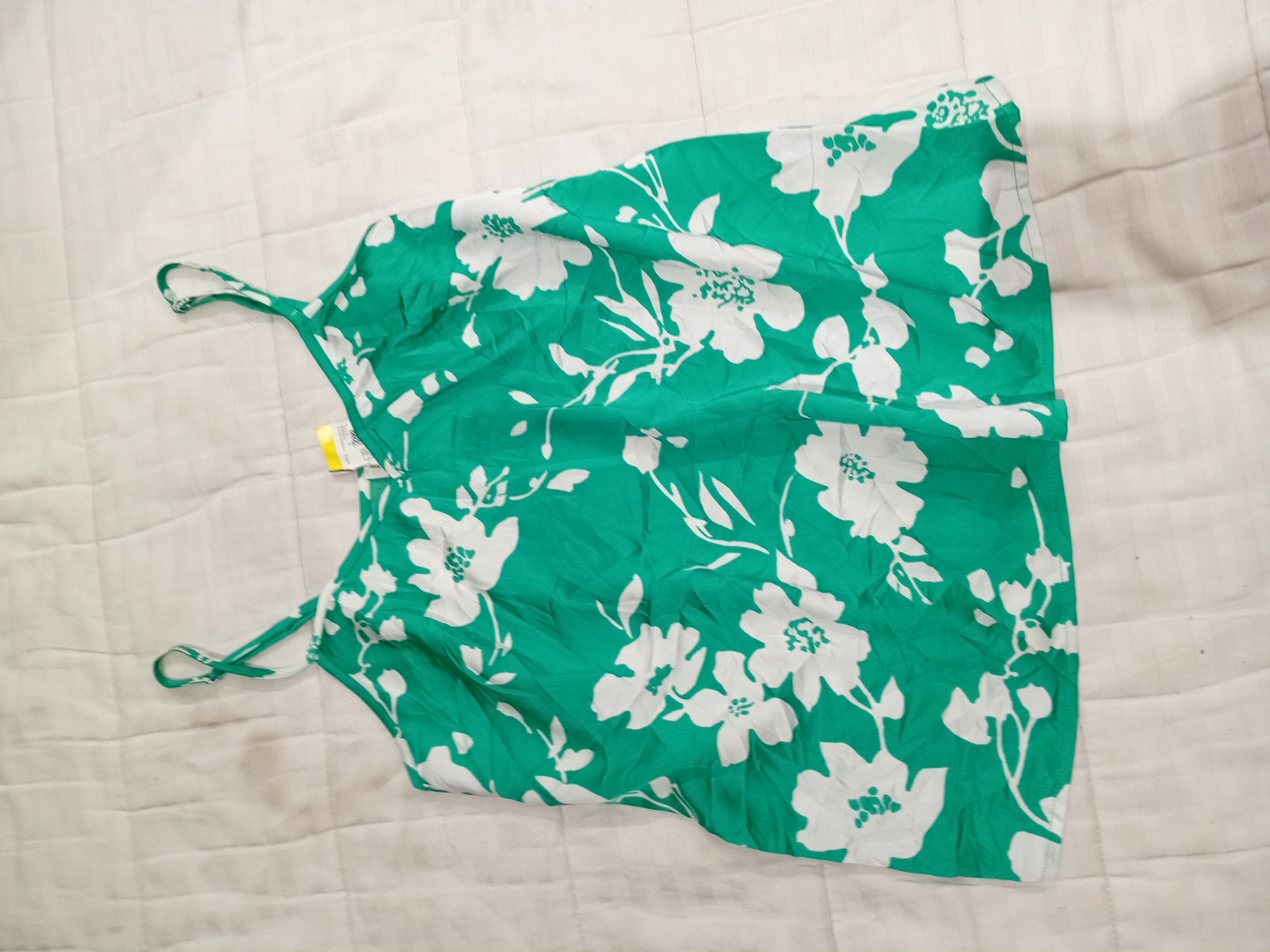 J.Crew Green Floral Cami Top