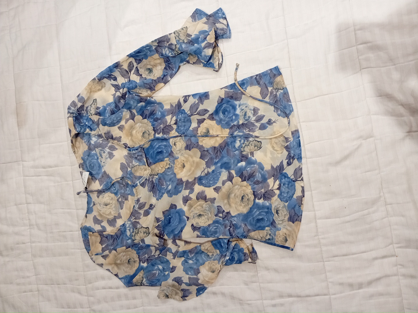 Blue Floral Blouse