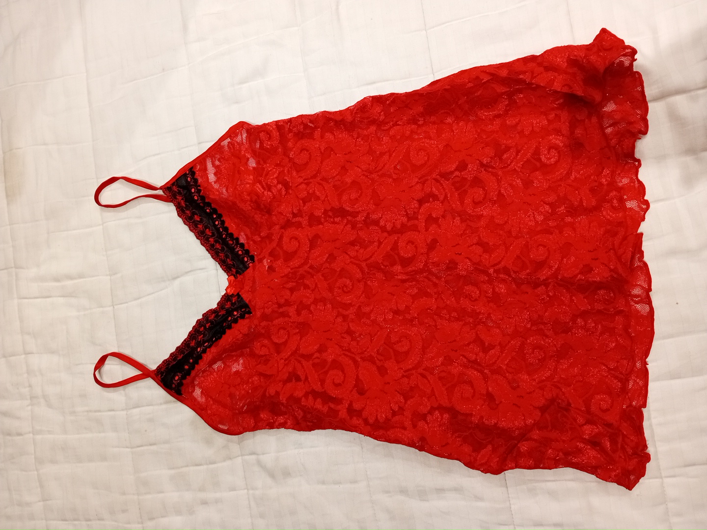Red Lace Chemise