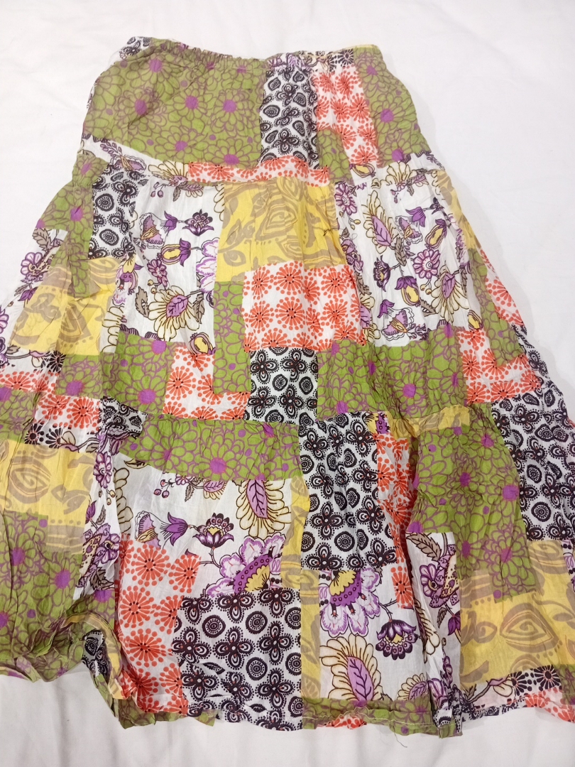 Patchwork Floral Skirt
