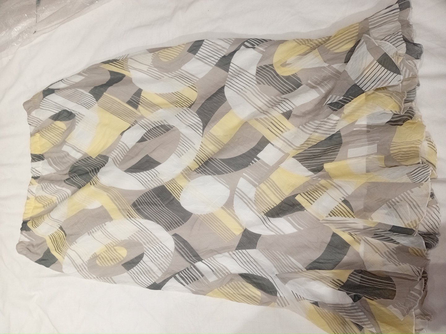 Womens Semi Sheer Ruffled Skirt