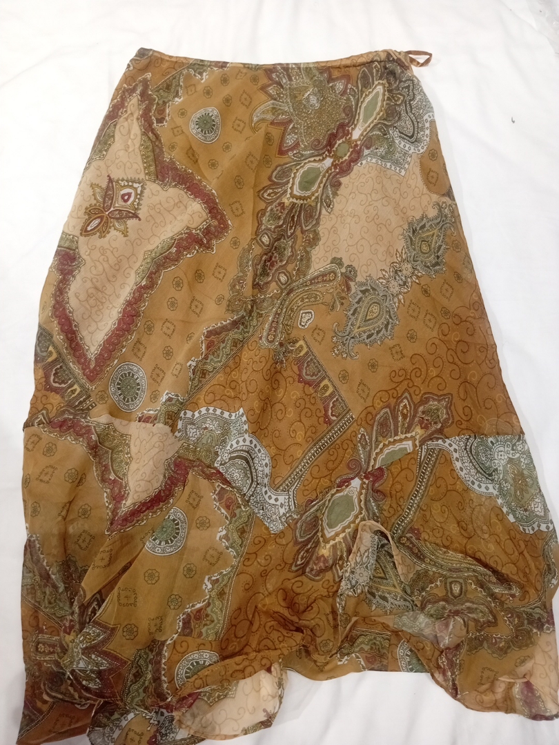 Brown Paisley Skirt