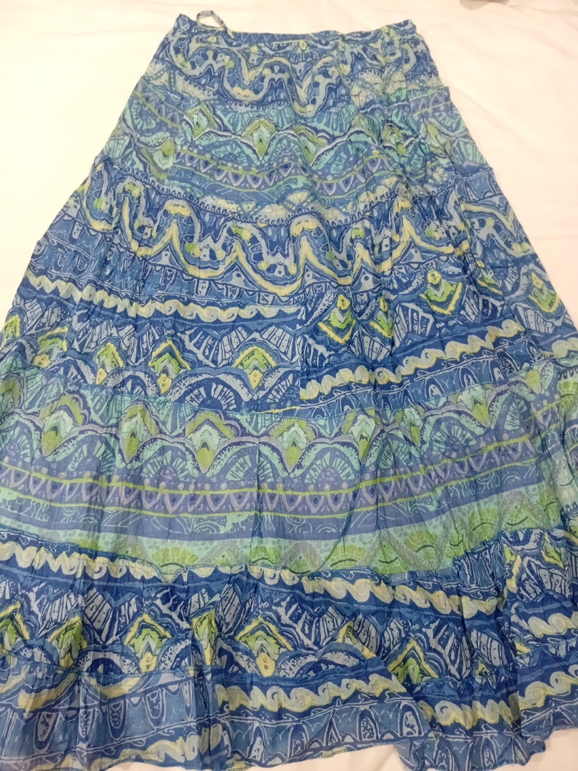 Blue Paisley Skirt