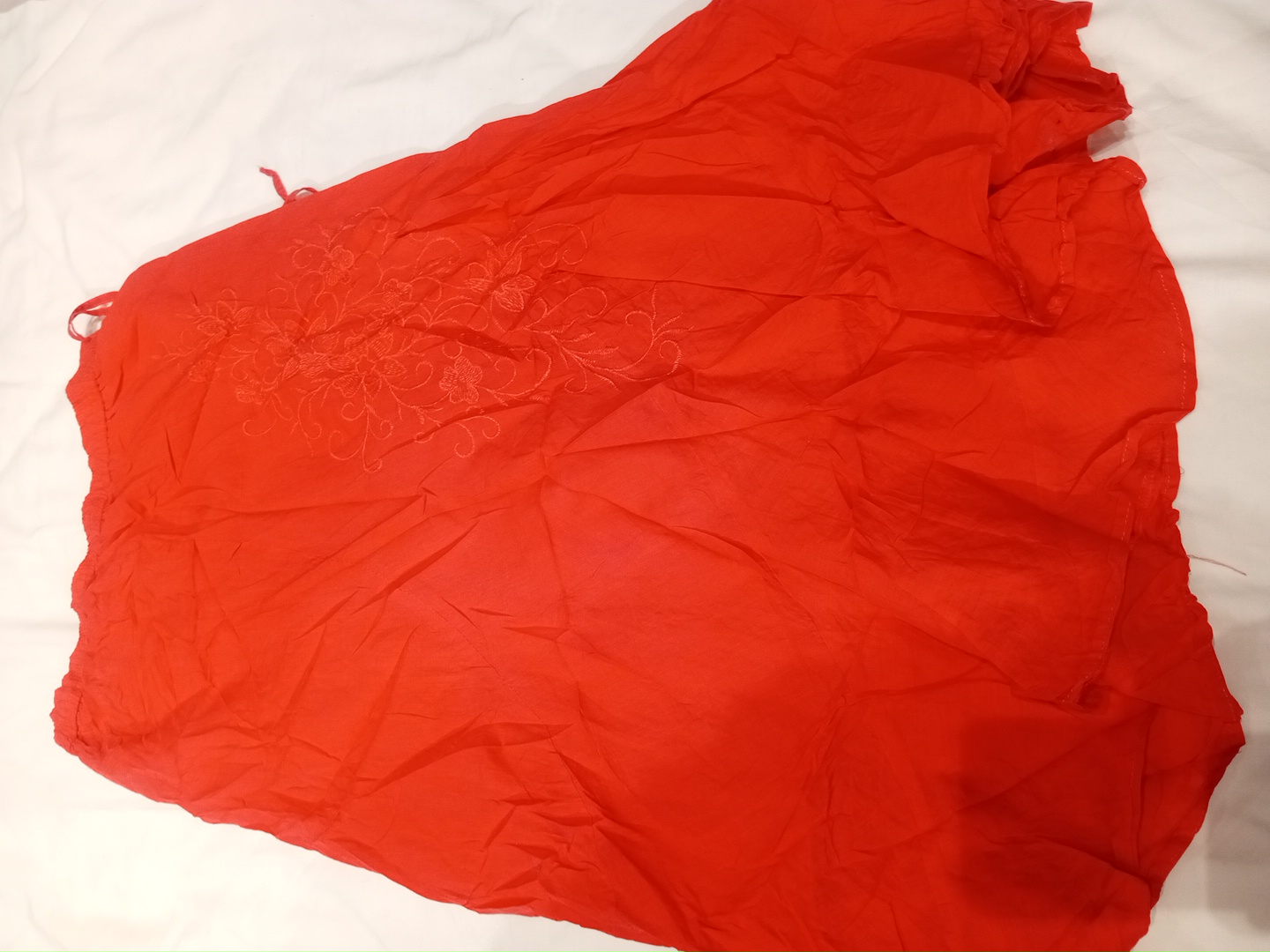 Gonna Ricamata Rossa